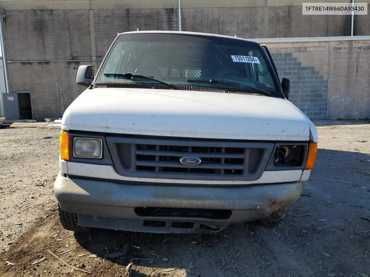 2006 Ford Econoline E150 Van VIN: 1FTRE14W66DA93430 Lot: 75511204