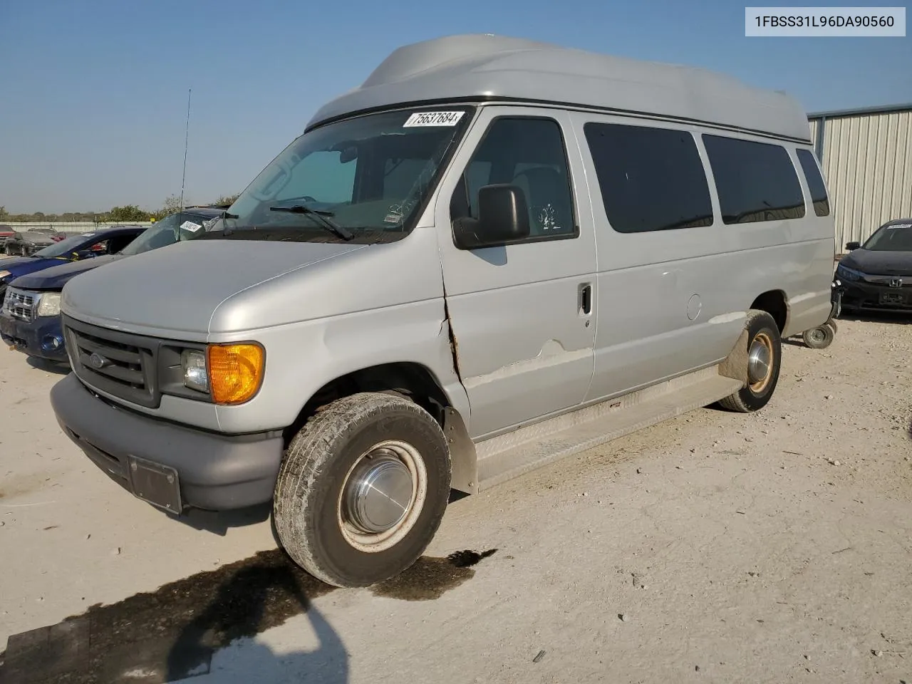 2006 Ford Econoline E350 Super Duty Wagon VIN: 1FBSS31L96DA90560 Lot: 75637684