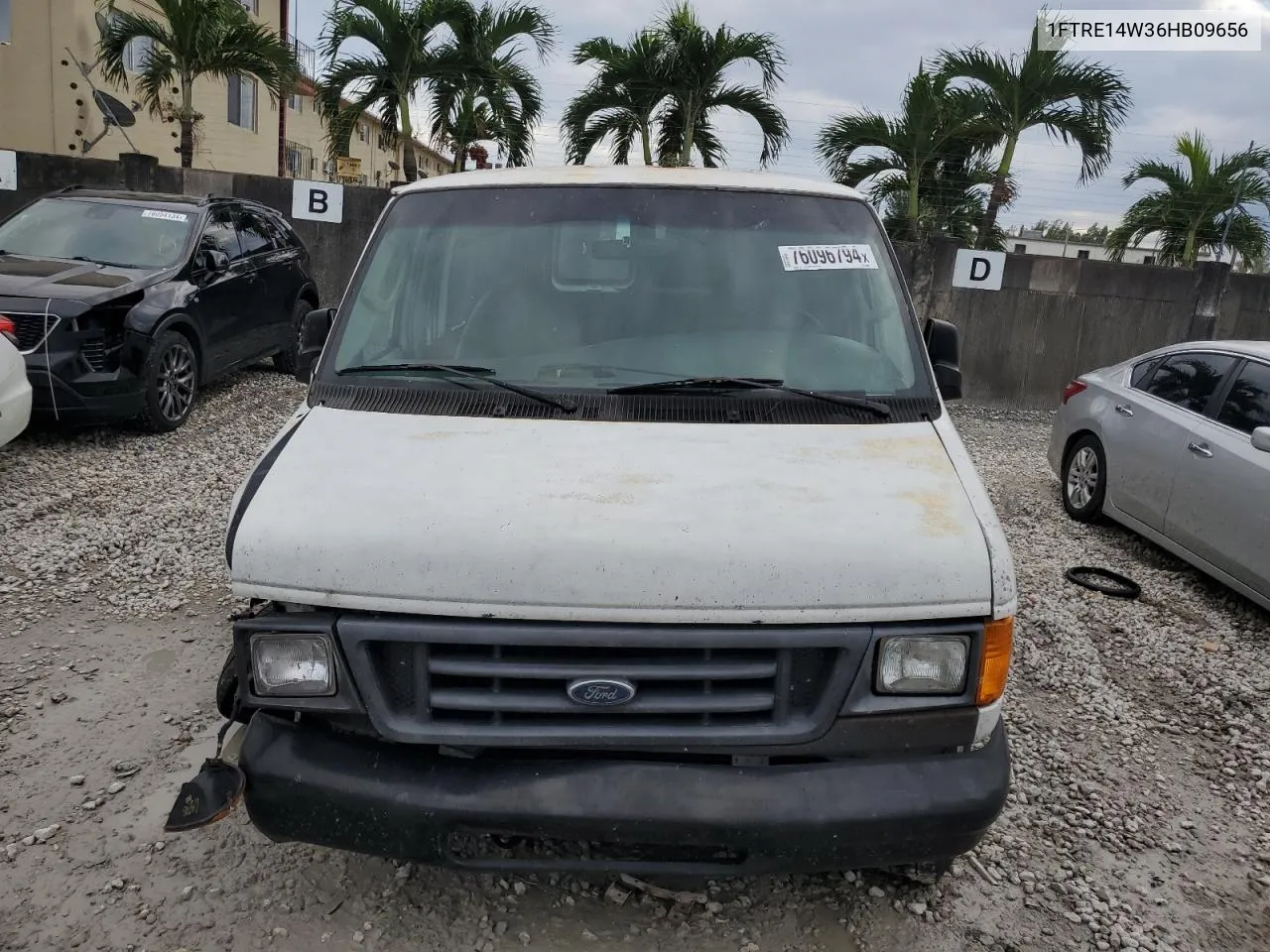 2006 Ford Econoline E150 Van VIN: 1FTRE14W36HB09656 Lot: 76096794