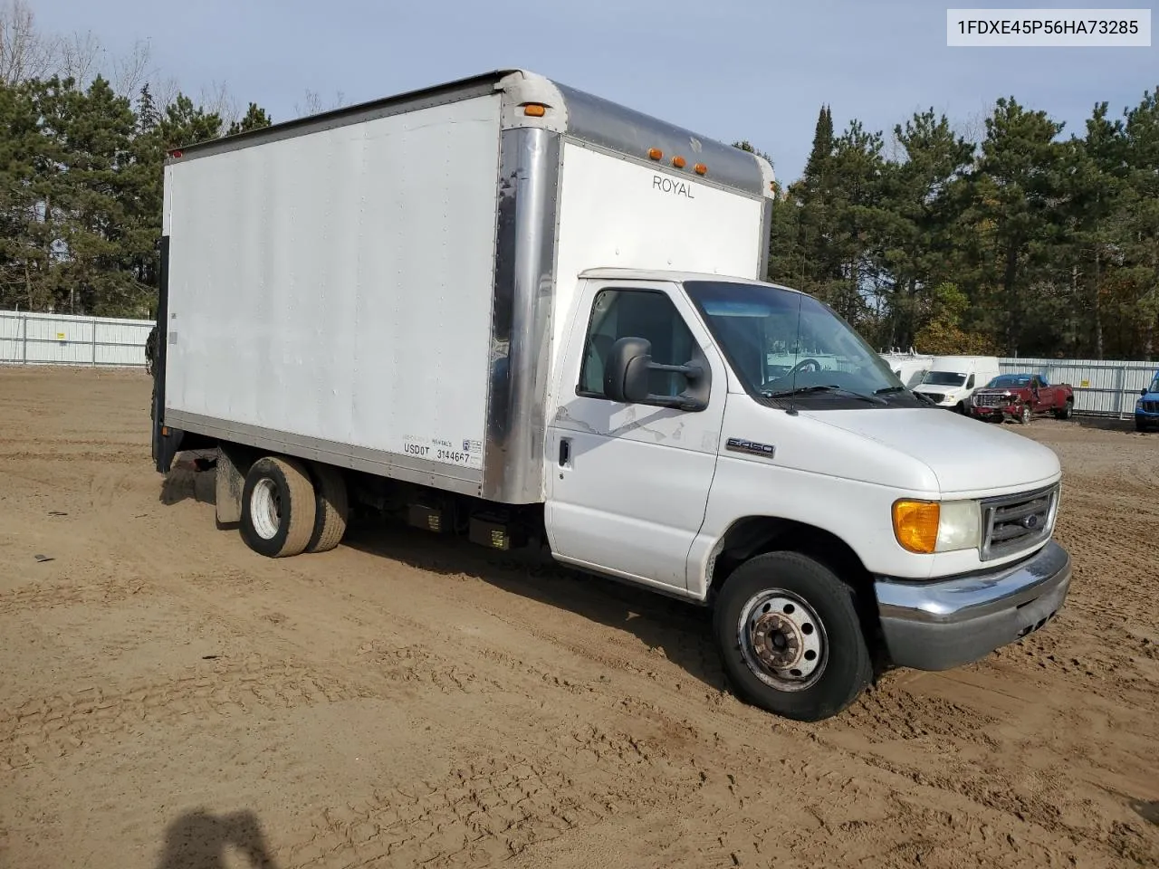 2006 Ford Econoline E450 Super Duty Cutaway Van VIN: 1FDXE45P56HA73285 Lot: 76192504