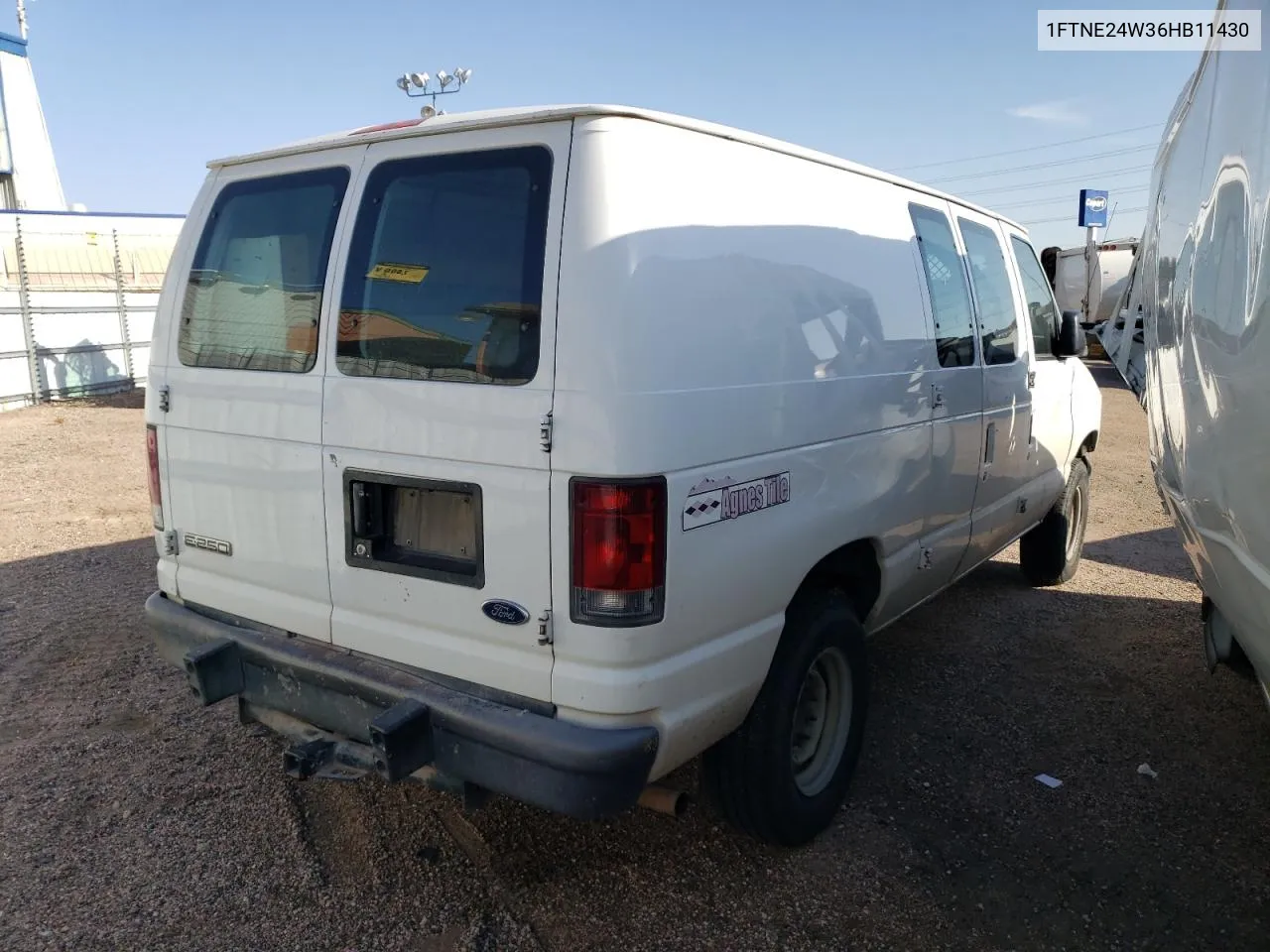 2006 Ford Econoline E250 Van VIN: 1FTNE24W36HB11430 Lot: 76342744