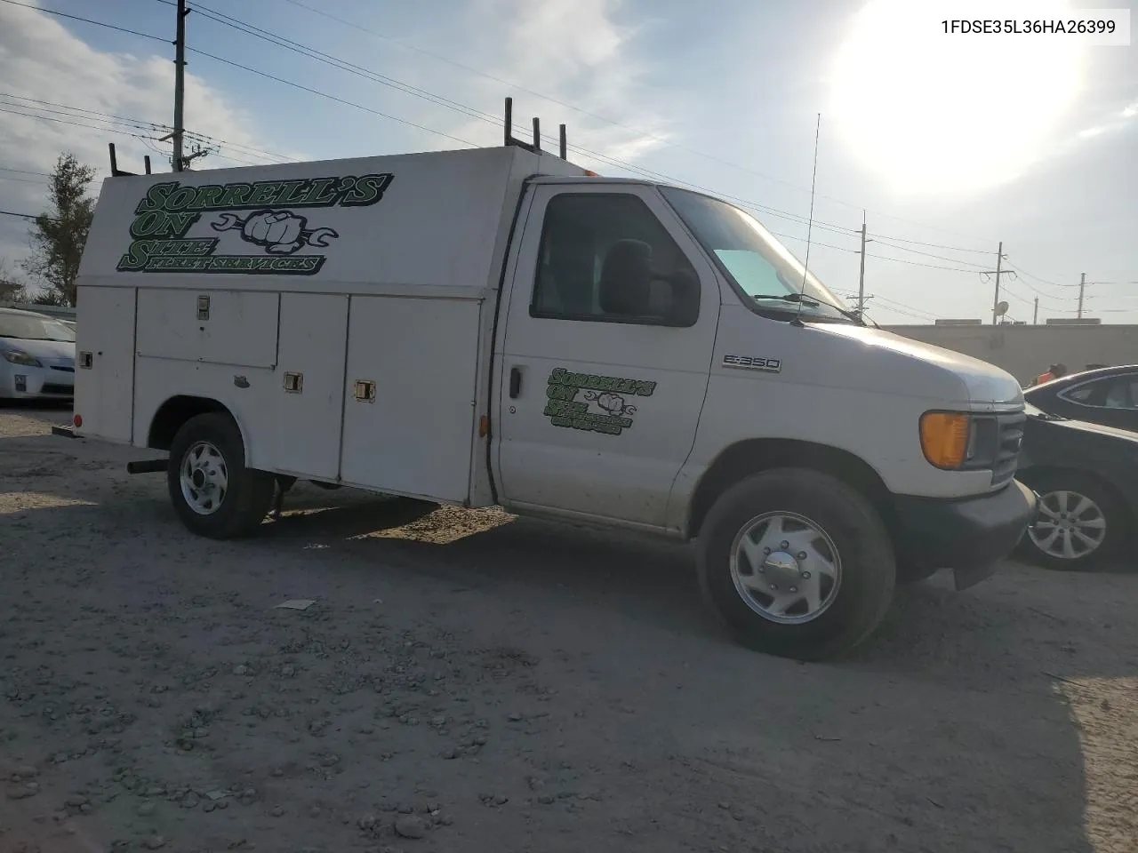 2006 Ford Econoline E350 Super Duty Cutaway Van VIN: 1FDSE35L36HA26399 Lot: 76403734