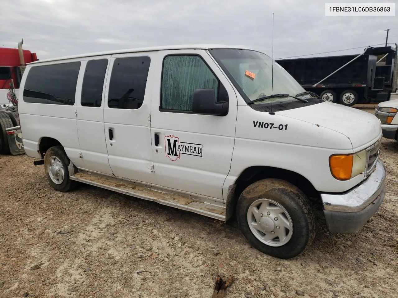 2006 Ford Econoline E350 Super Duty Wagon VIN: 1FBNE31L06DB36863 Lot: 76750674