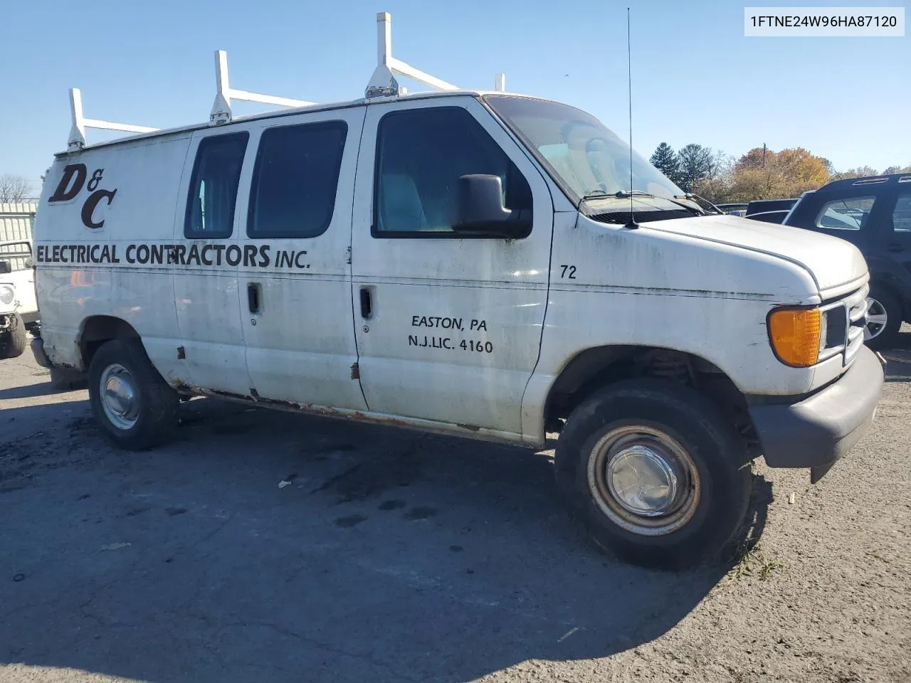 2006 Ford Econoline E250 Van VIN: 1FTNE24W96HA87120 Lot: 76755044