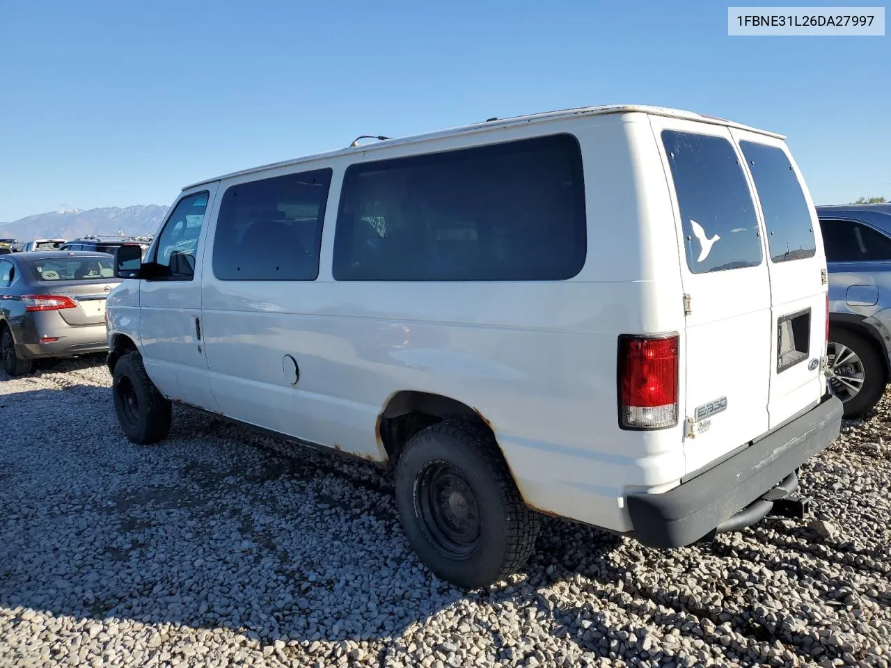 2006 Ford Econoline E350 Super Duty Wagon VIN: 1FBNE31L26DA27997 Lot: 77221994