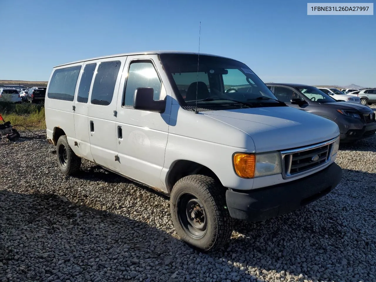 2006 Ford Econoline E350 Super Duty Wagon VIN: 1FBNE31L26DA27997 Lot: 77221994