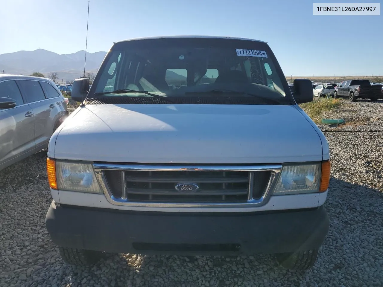 2006 Ford Econoline E350 Super Duty Wagon VIN: 1FBNE31L26DA27997 Lot: 77221994