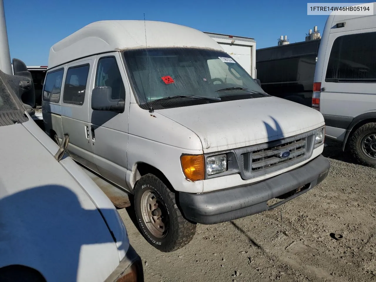 2006 Ford Econoline E150 Van VIN: 1FTRE14W46HB05194 Lot: 77467074