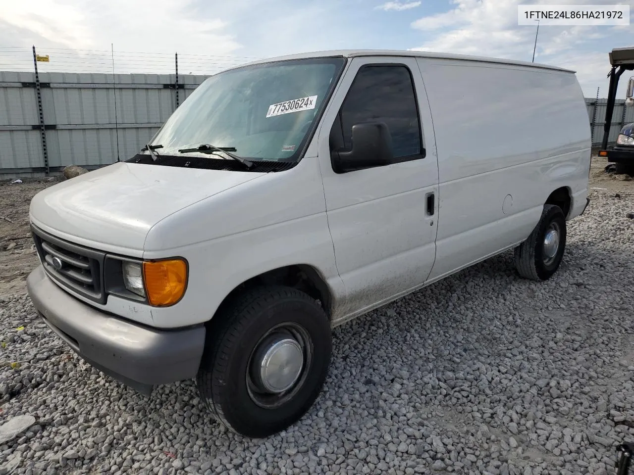 2006 Ford Econoline E250 Van VIN: 1FTNE24L86HA21972 Lot: 77530624