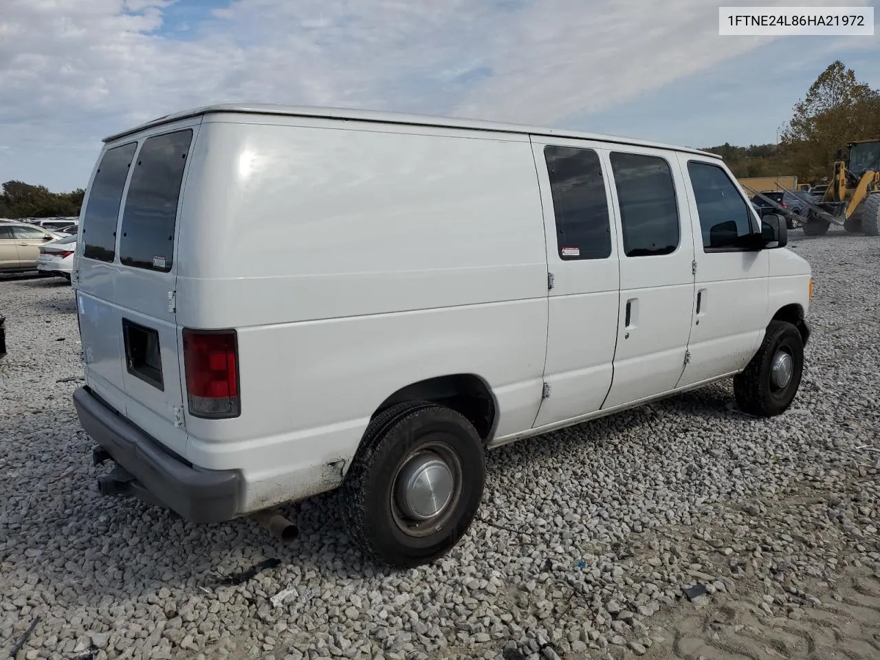 2006 Ford Econoline E250 Van VIN: 1FTNE24L86HA21972 Lot: 77530624