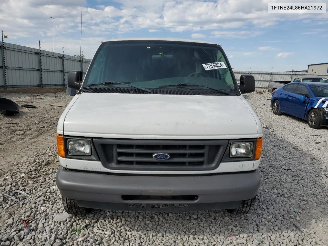 2006 Ford Econoline E250 Van VIN: 1FTNE24L86HA21972 Lot: 77530624