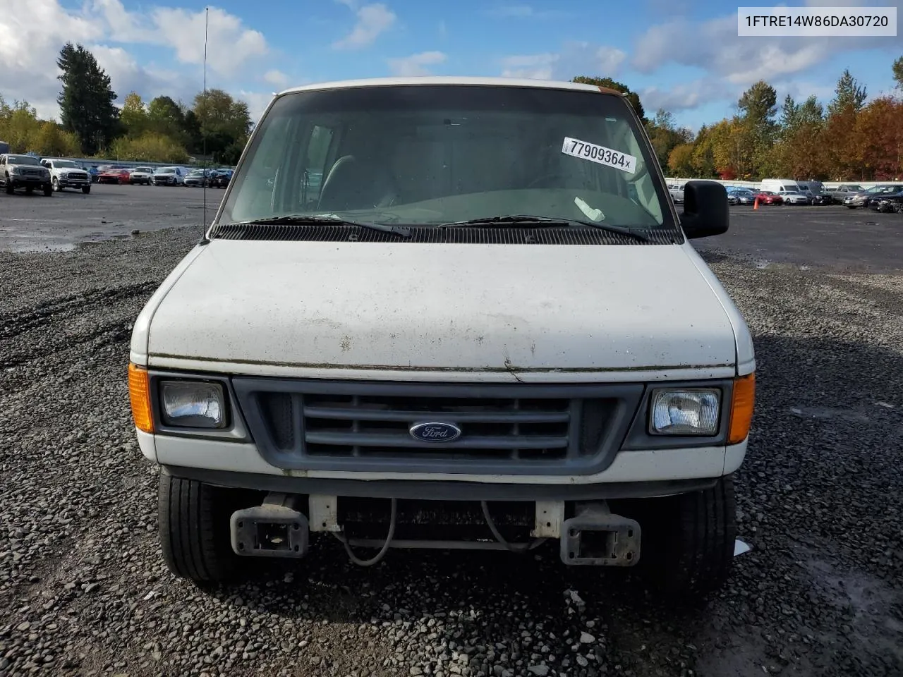 2006 Ford Econoline E150 Van VIN: 1FTRE14W86DA30720 Lot: 77909364