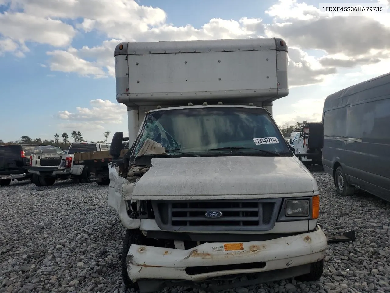 2006 Ford Econoline E450 Super Duty Cutaway Van VIN: 1FDXE45S36HA79736 Lot: 78147274