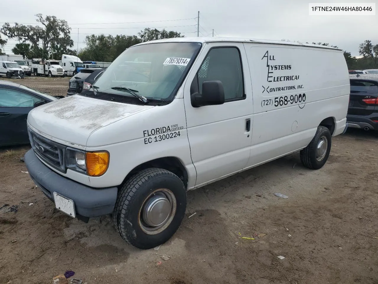 2006 Ford Econoline E250 Van VIN: 1FTNE24W46HA80446 Lot: 78579314