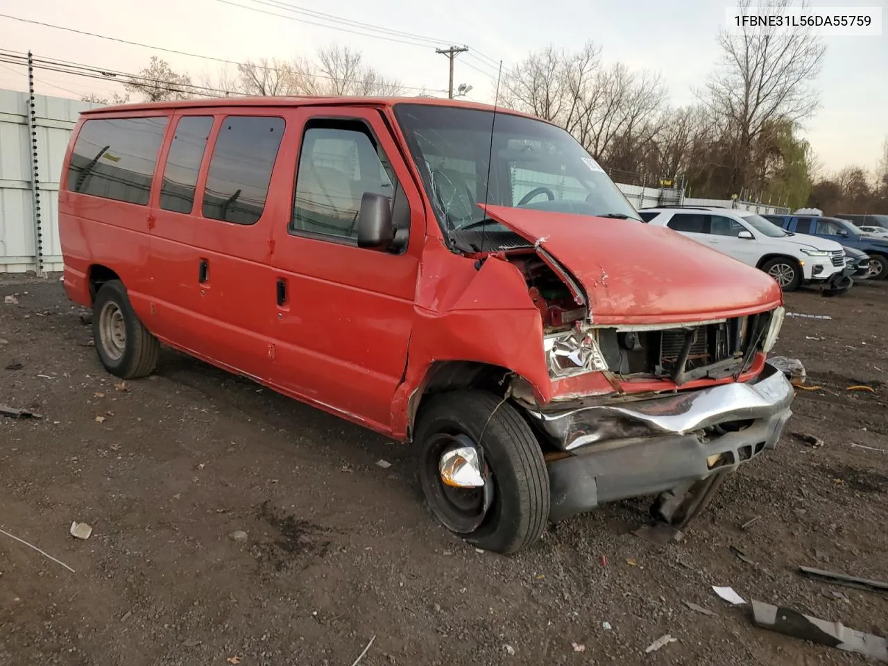 2006 Ford Econoline E350 Super Duty Wagon VIN: 1FBNE31L56DA55759 Lot: 79217504