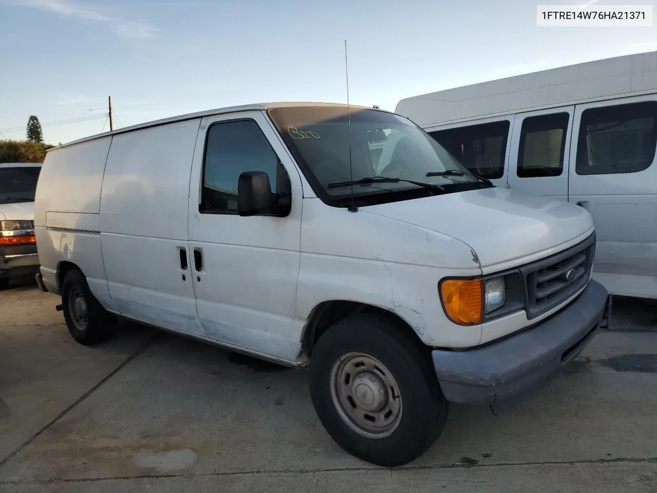 2006 Ford Econoline E150 Van VIN: 1FTRE14W76HA21371 Lot: 80500434