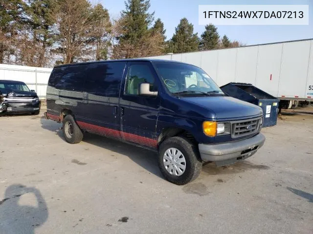 2007 Ford Econoline E250 Van VIN: 1FTNS24WX7DA07213 Lot: 61376024