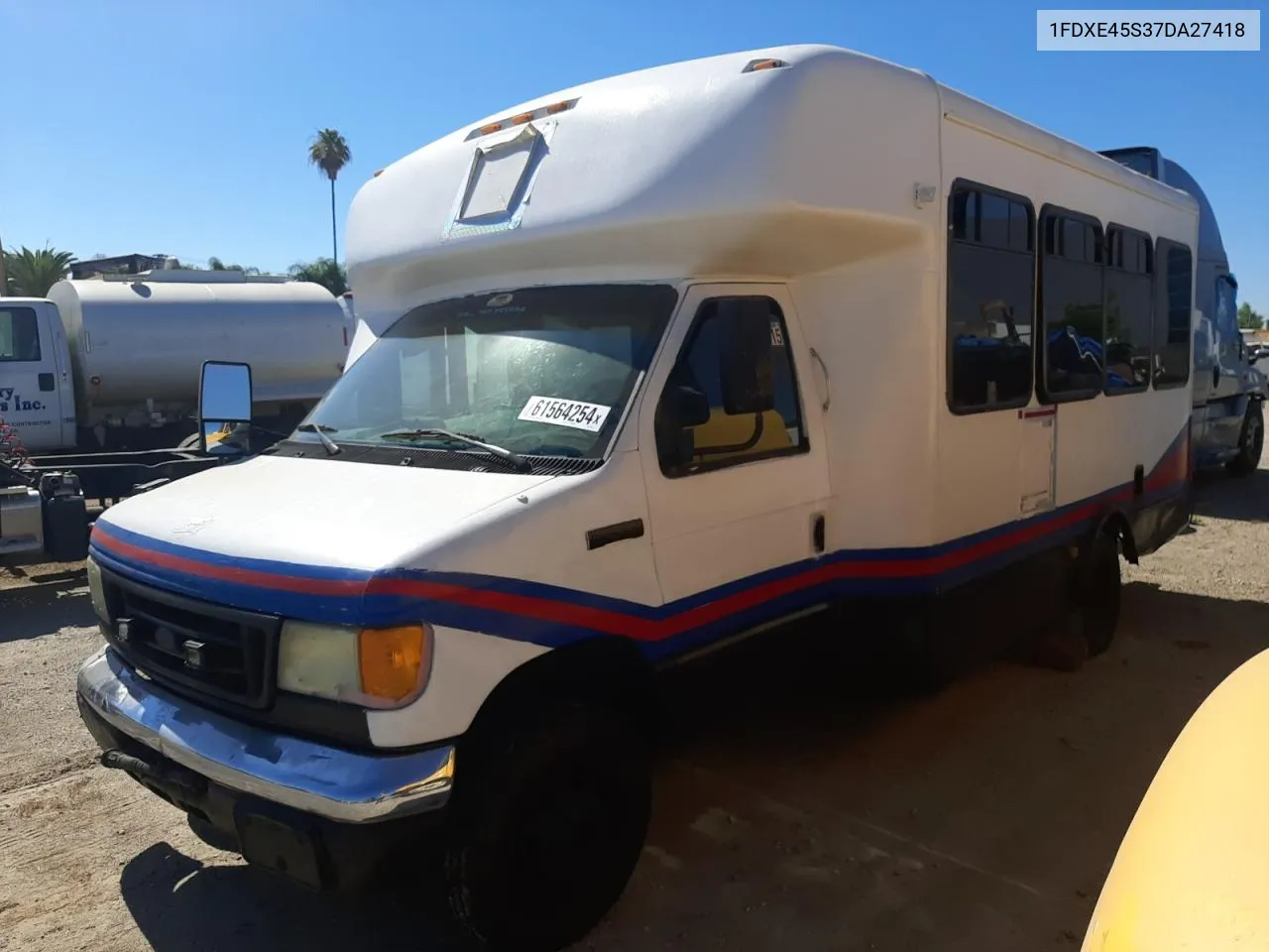 2007 Ford Econoline E450 Super Duty Cutaway Van VIN: 1FDXE45S37DA27418 Lot: 61564254