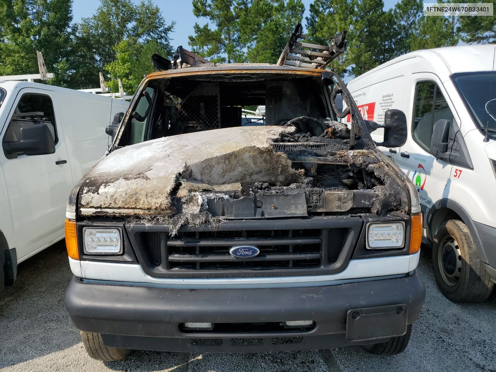 2007 Ford Econoline E250 Van VIN: 1FTNE24W67DB33401 Lot: 62907834