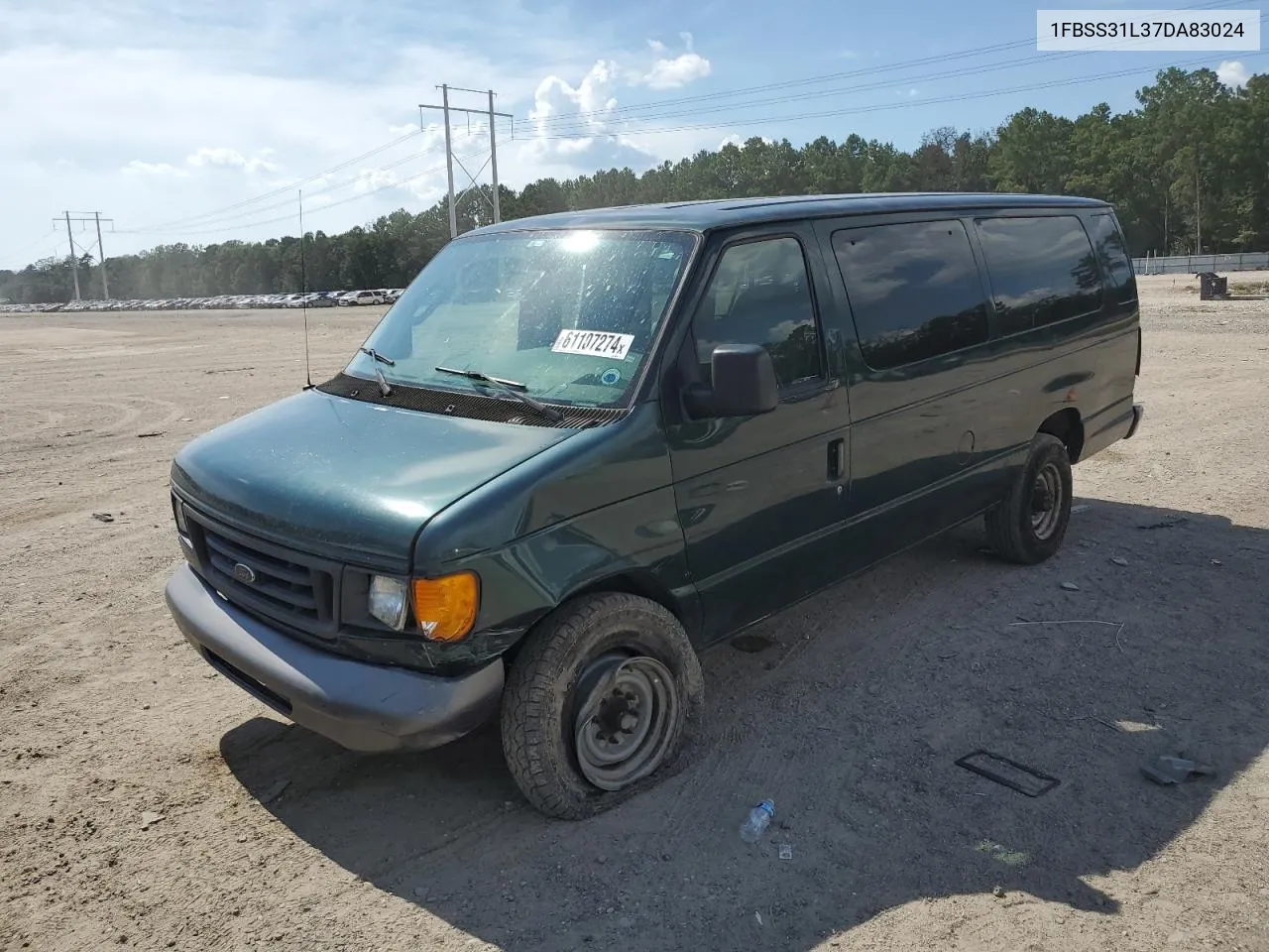 2007 Ford Econoline E350 Super Duty Wagon VIN: 1FBSS31L37DA83024 Lot: 66709554