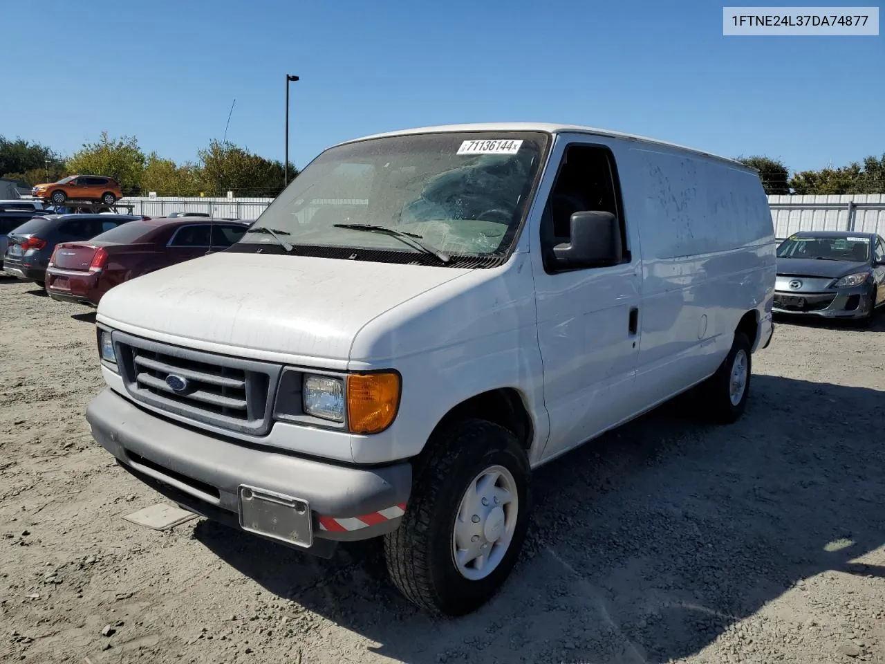 2007 Ford Econoline E250 Van VIN: 1FTNE24L37DA74877 Lot: 71136144