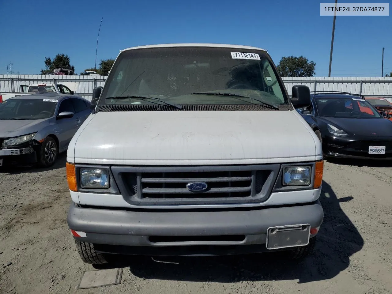 2007 Ford Econoline E250 Van VIN: 1FTNE24L37DA74877 Lot: 71136144