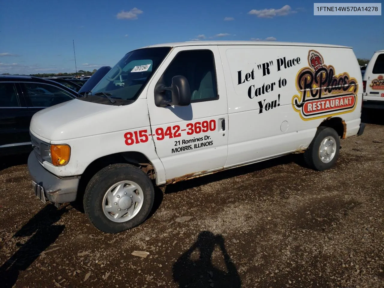 2007 Ford Econoline E150 Van VIN: 1FTNE14W57DA14278 Lot: 72810194