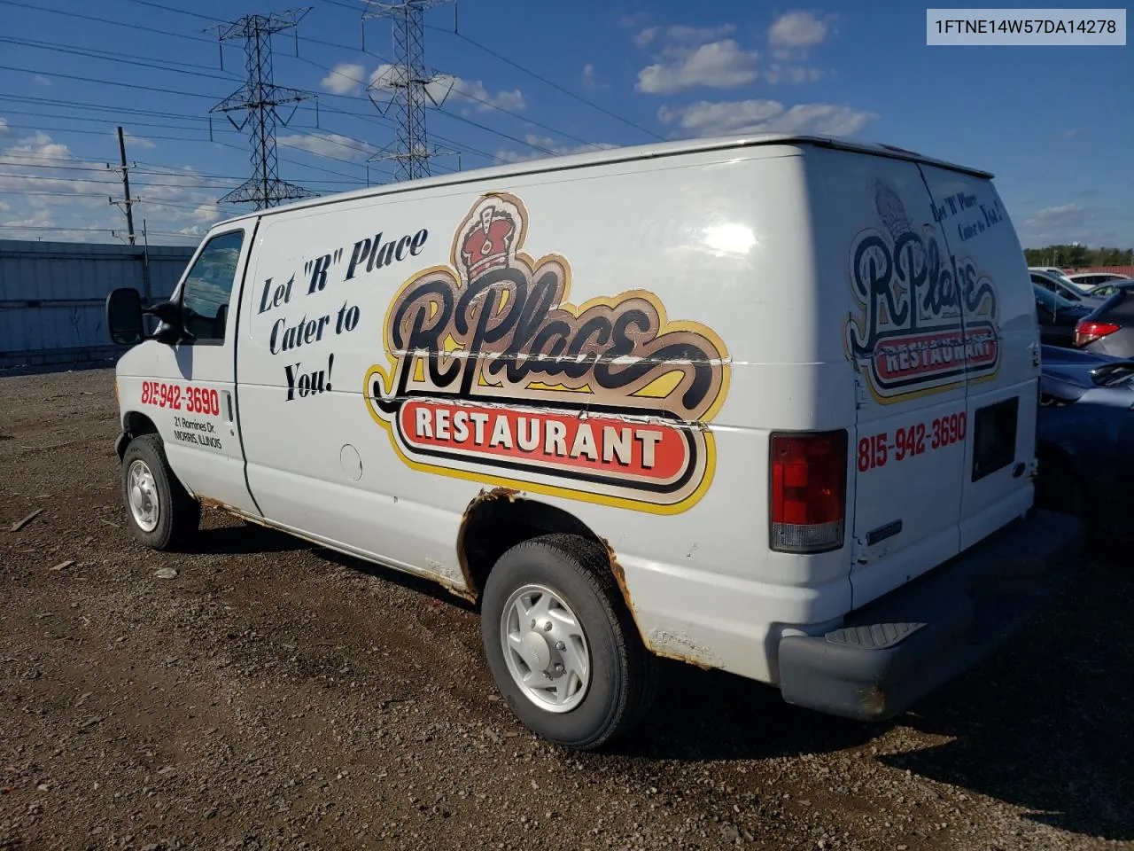 2007 Ford Econoline E150 Van VIN: 1FTNE14W57DA14278 Lot: 72810194