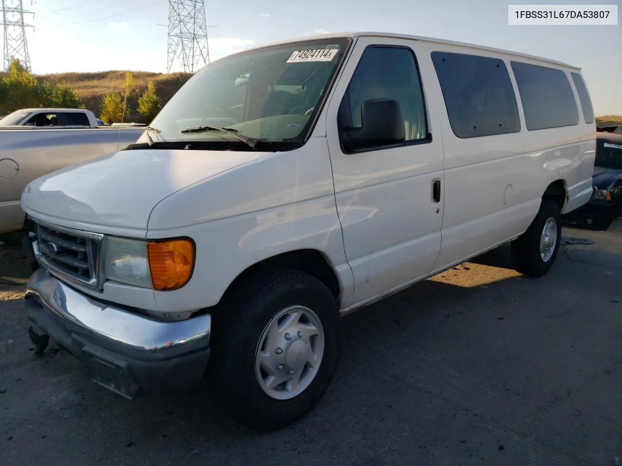 2007 Ford Econoline E350 Super Duty Wagon VIN: 1FBSS31L67DA53807 Lot: 74924114