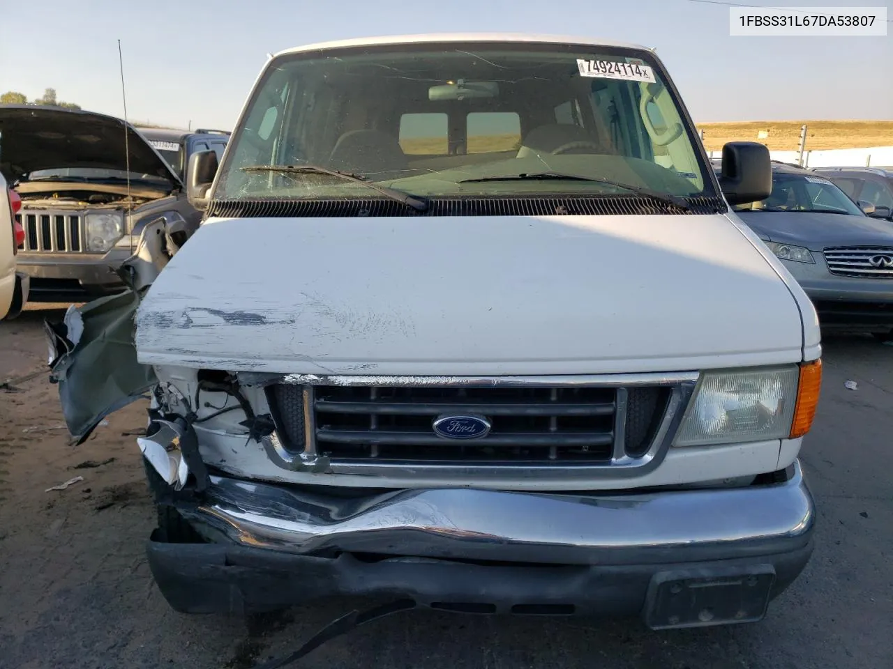 2007 Ford Econoline E350 Super Duty Wagon VIN: 1FBSS31L67DA53807 Lot: 74924114