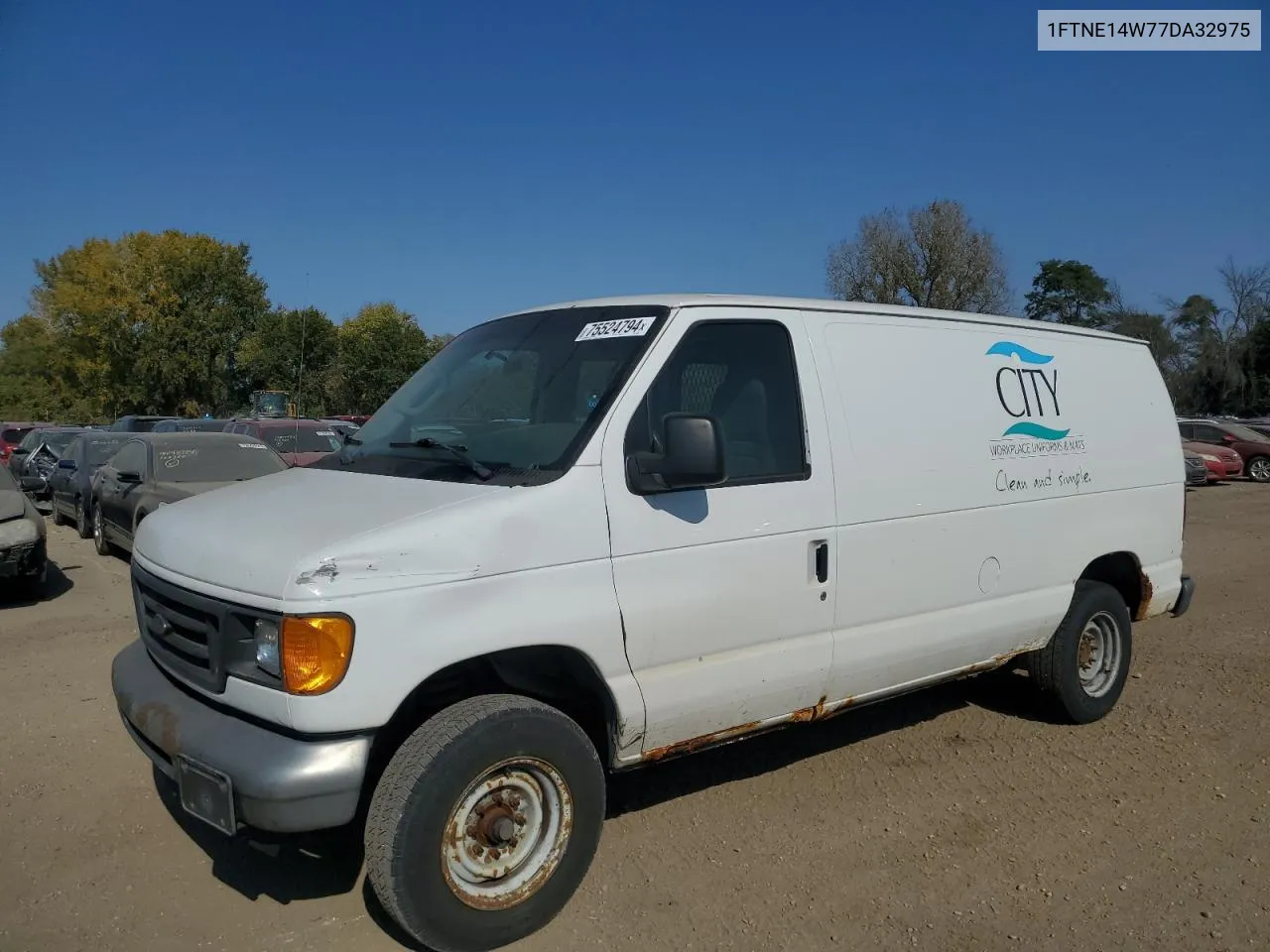 2007 Ford Econoline E150 Van VIN: 1FTNE14W77DA32975 Lot: 75524794