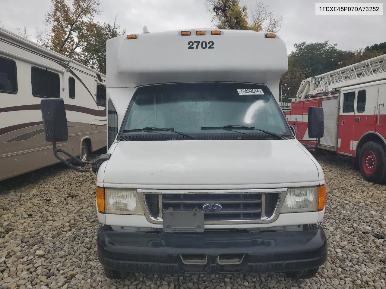 2007 Ford Econoline E450 Super Duty Cutaway Van VIN: 1FDXE45P07DA73252 Lot: 75839644