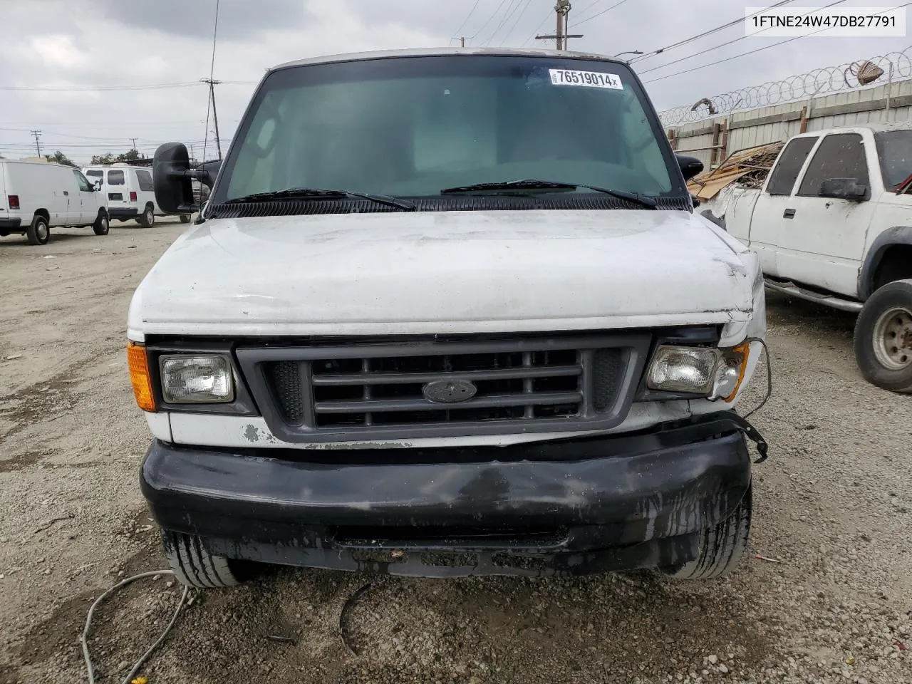 2007 Ford Econoline E250 Van VIN: 1FTNE24W47DB27791 Lot: 76519014