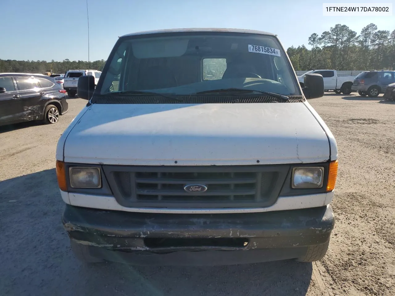 2007 Ford Econoline E250 Van VIN: 1FTNE24W17DA78002 Lot: 76815834