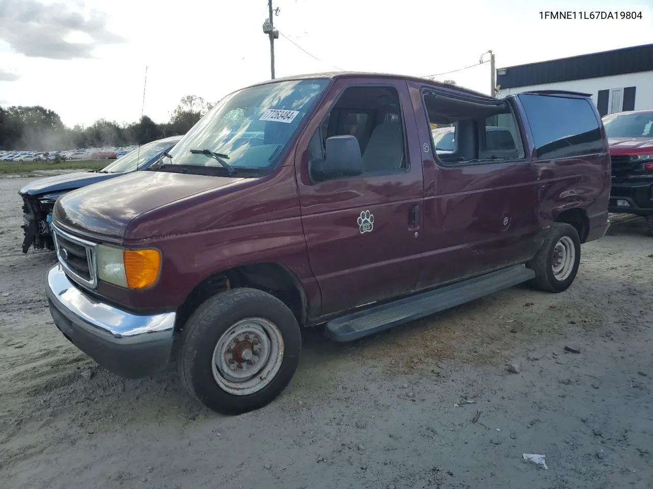 2007 Ford Econoline E150 Wagon VIN: 1FMNE11L67DA19804 Lot: 77263484