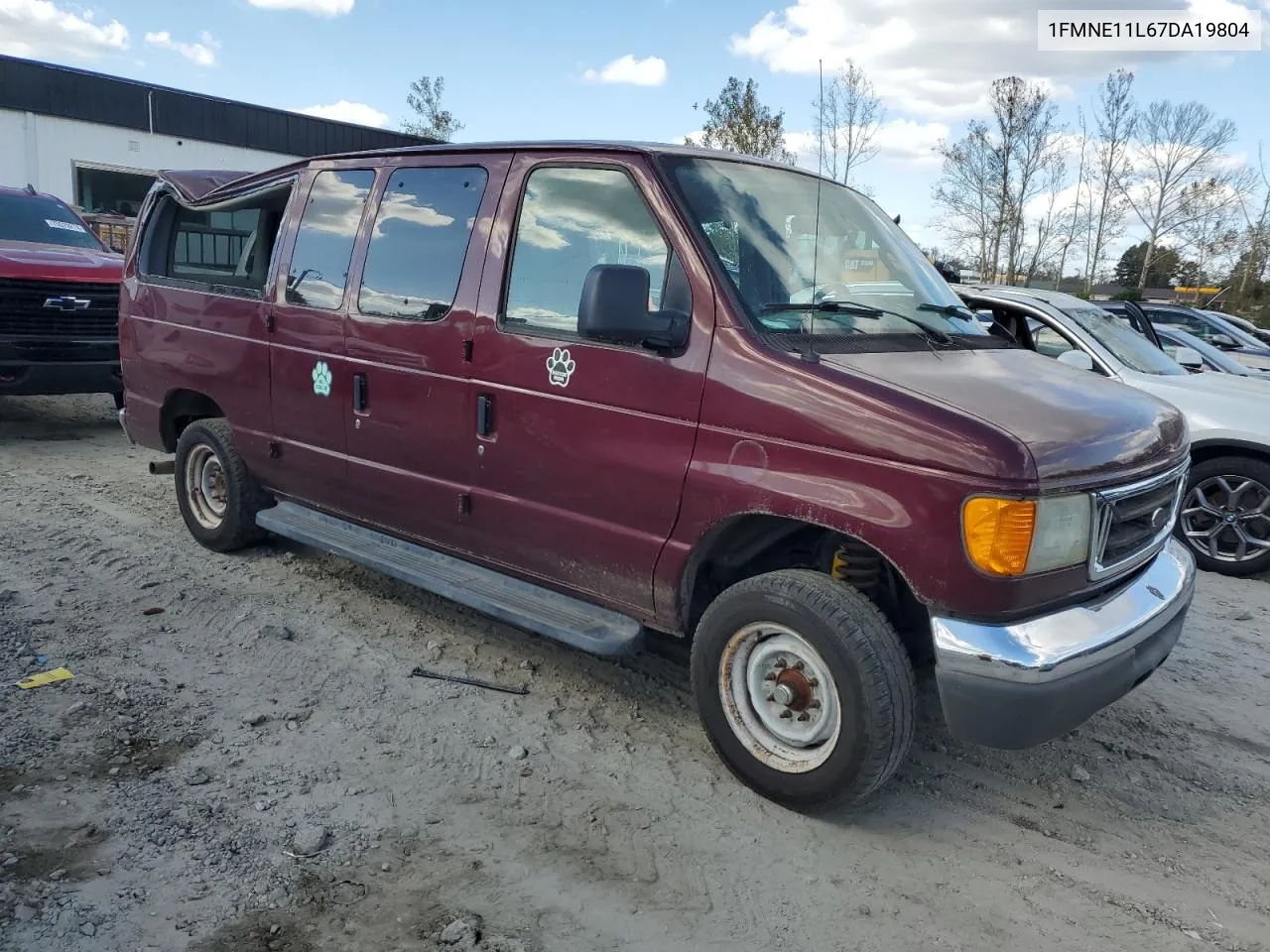 2007 Ford Econoline E150 Wagon VIN: 1FMNE11L67DA19804 Lot: 77263484