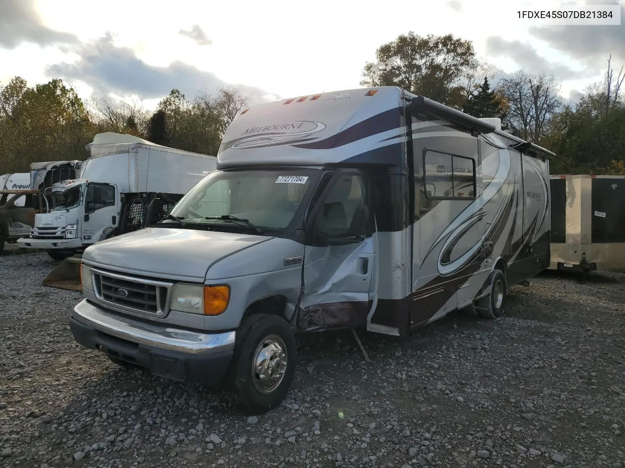 2007 Ford Econoline E450 Super Duty Cutaway Van VIN: 1FDXE45S07DB21384 Lot: 77271704