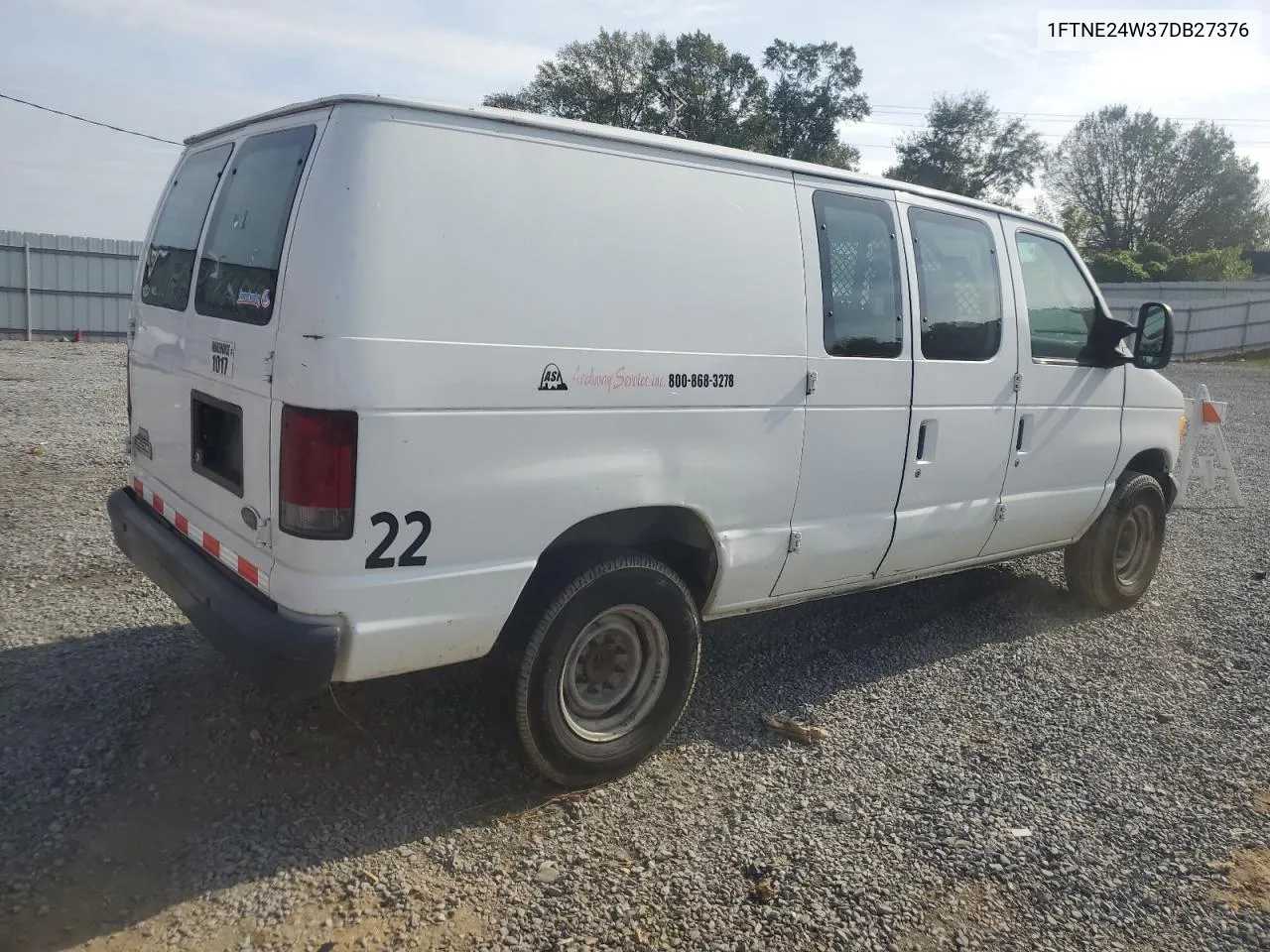 2007 Ford Econoline E250 Van VIN: 1FTNE24W37DB27376 Lot: 79090194