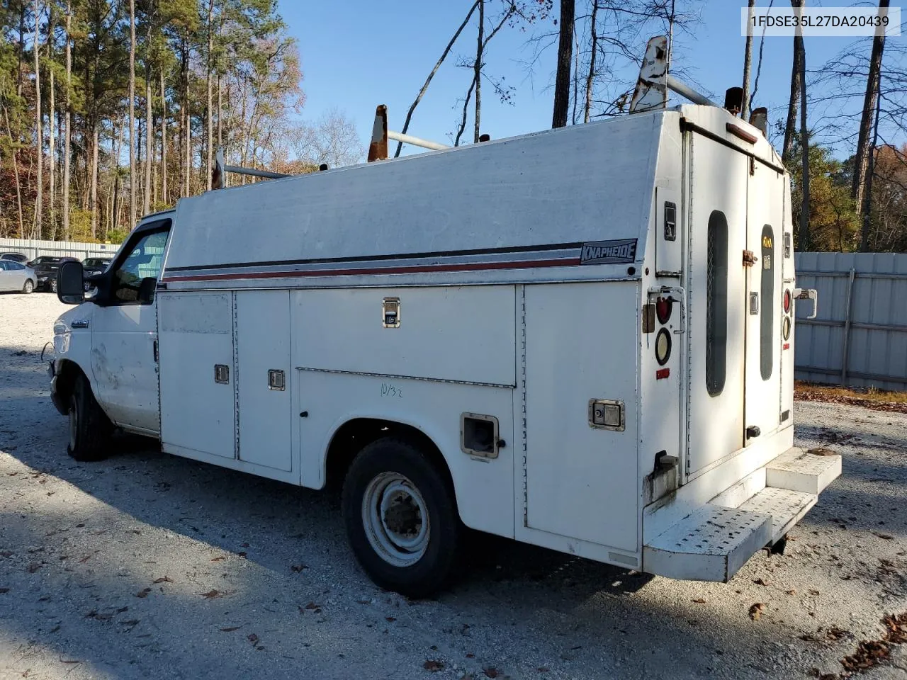 2007 Ford Econoline E350 Super Duty Cutaway Van VIN: 1FDSE35L27DA20439 Lot: 79743144