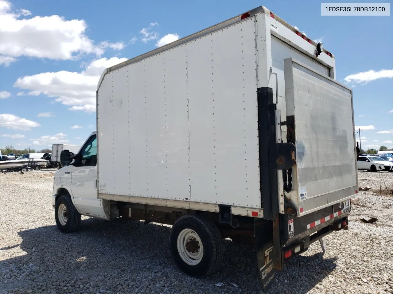 2008 Ford Econoline E350 Super Duty Cutaway Van VIN: 1FDSE35L78DB52100 Lot: 50535334