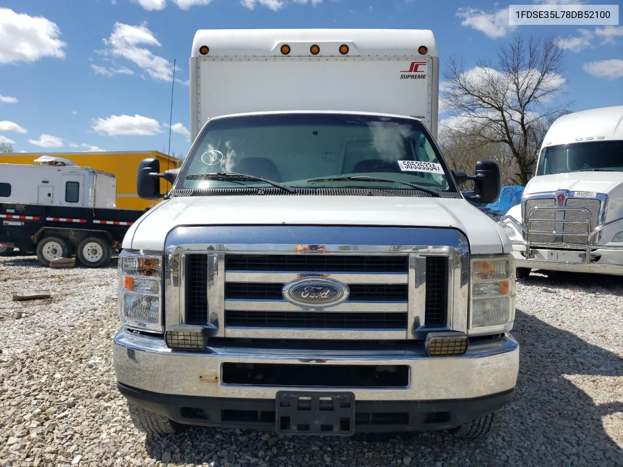 2008 Ford Econoline E350 Super Duty Cutaway Van VIN: 1FDSE35L78DB52100 Lot: 50535334