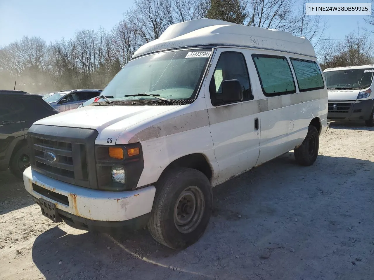 2008 Ford Econoline E250 Van VIN: 1FTNE24W38DB59925 Lot: 51473704