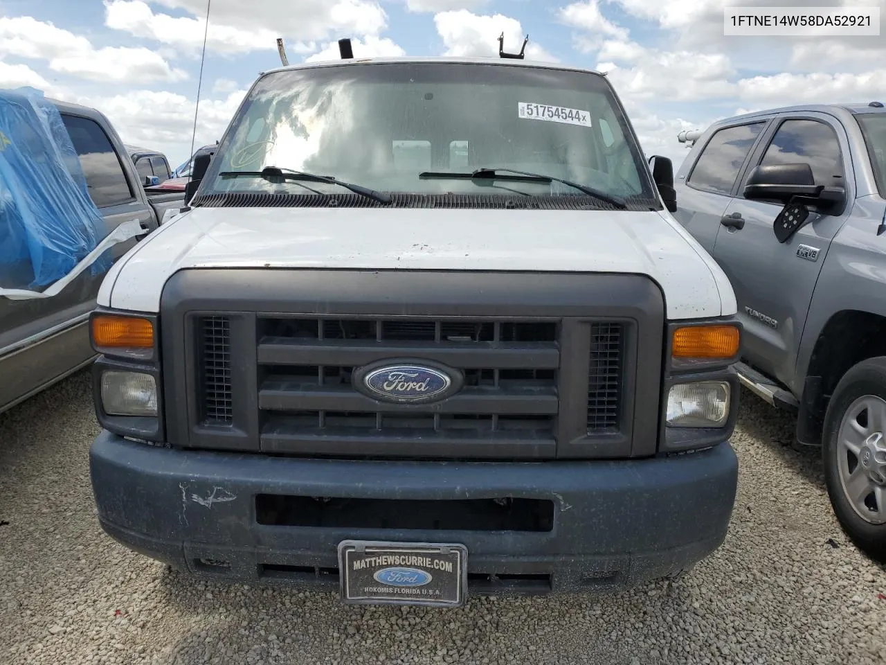 2008 Ford Econoline E150 Van VIN: 1FTNE14W58DA52921 Lot: 51754544