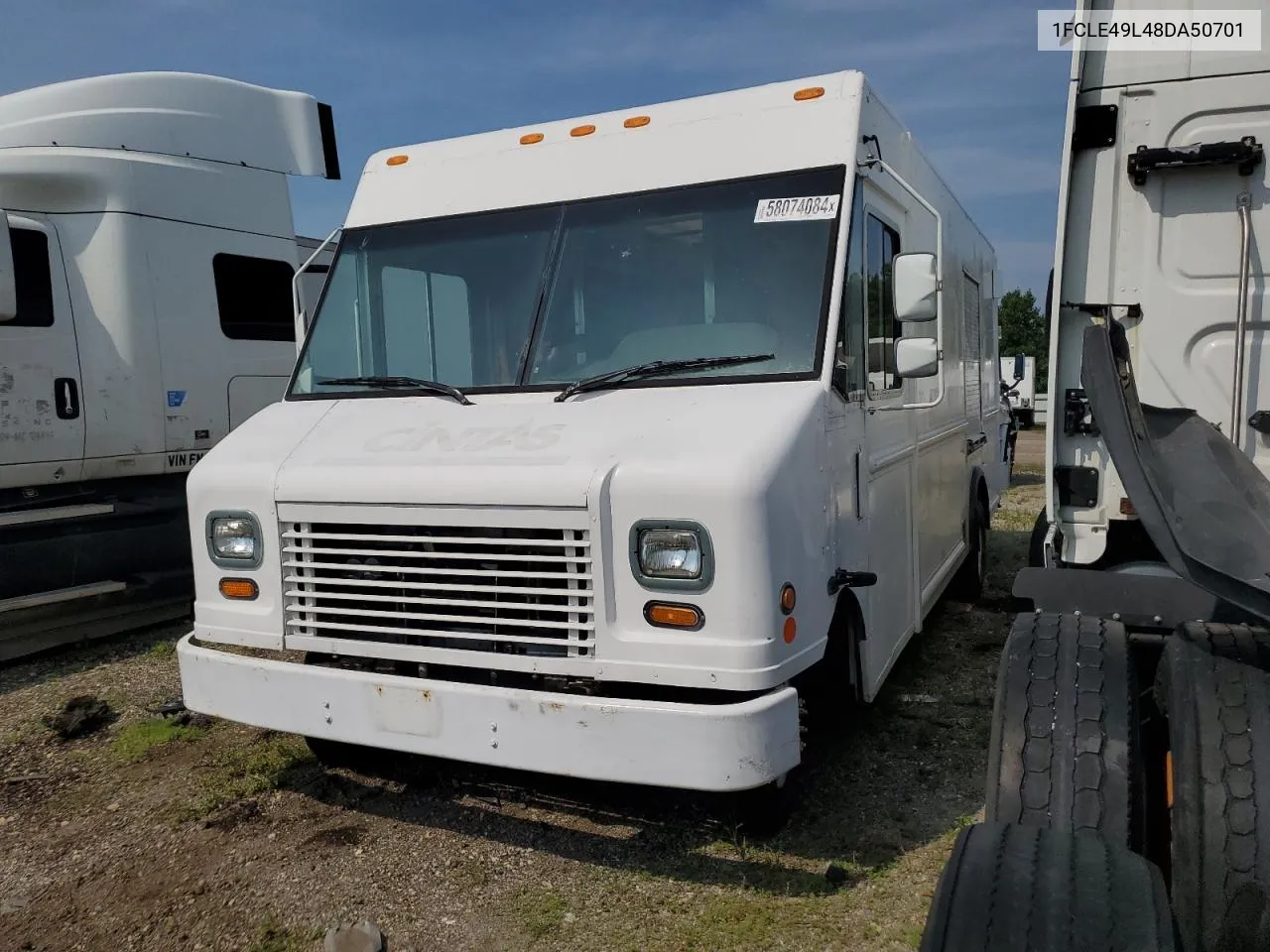 2008 Ford Econoline E450 Super Duty Commercial Stripped Chassis VIN: 1FCLE49L48DA50701 Lot: 58074084