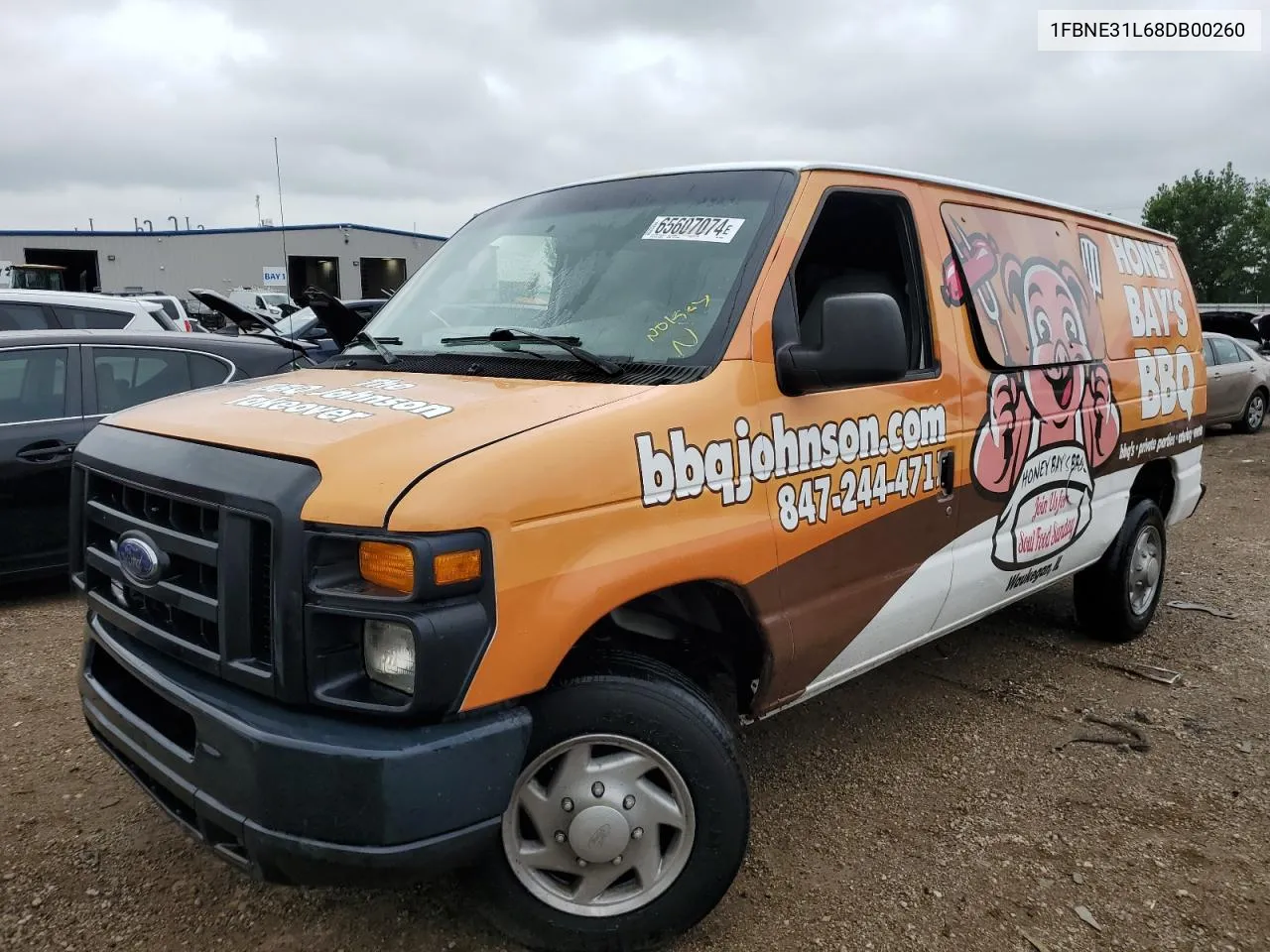 2008 Ford Econoline E350 Super Duty Wagon VIN: 1FBNE31L68DB00260 Lot: 65607074