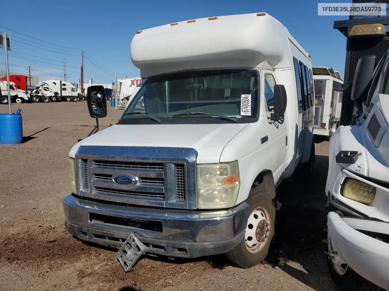 2008 Ford Econoline E350 Super Duty Cutaway Van VIN: 1FD3E35L38DA59773 Lot: 67493504