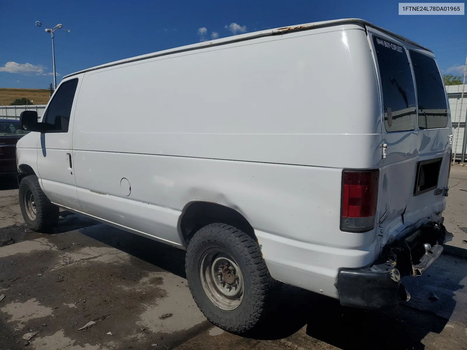 2008 Ford Econoline E250 Van VIN: 1FTNE24L78DA01965 Lot: 67921874