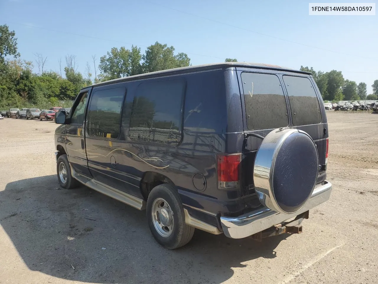 2008 Ford Econoline E150 Van VIN: 1FDNE14W58DA10597 Lot: 68552404