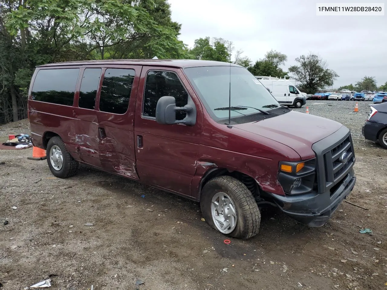 2008 Ford Econoline E150 Wagon VIN: 1FMNE11W28DB28420 Lot: 69724594