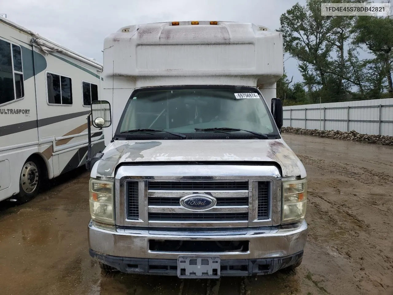 2008 Ford Econoline E450 Super Duty Cutaway Van VIN: 1FD4E45S78DB42821 Lot: 69756974